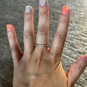 Pandora pink ribbon ring